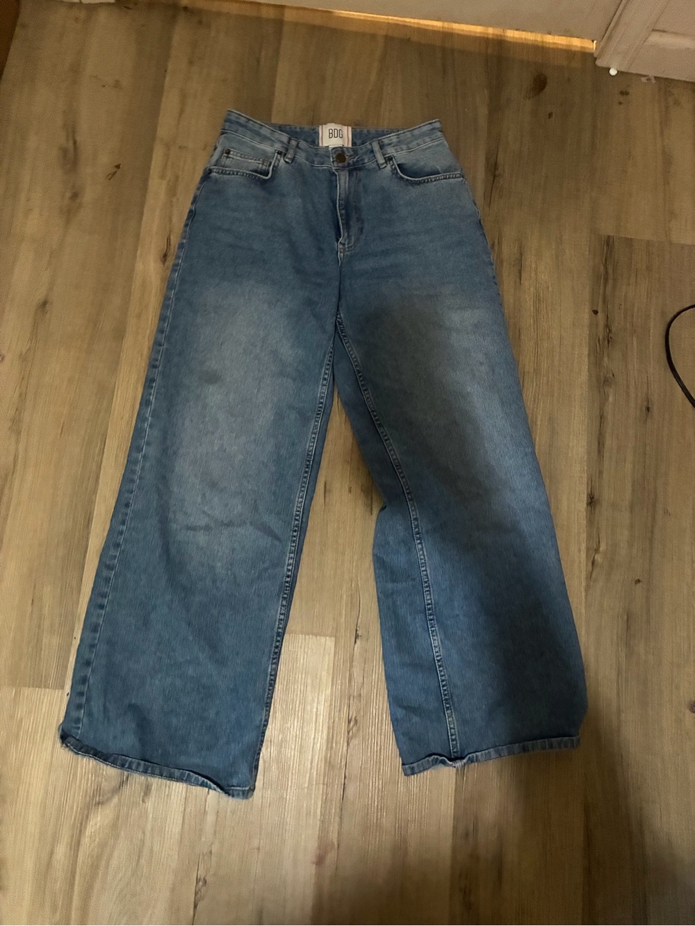 BDG Wide-Leg Jeans in Classic Blue Wash